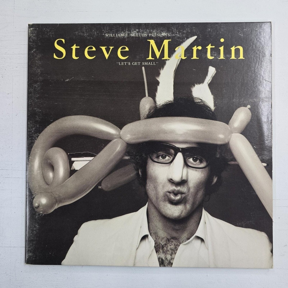 Steve Martin Let's Get Small LP Vintage Vinyl Record 12 Inch VG+/VG+ Comedy